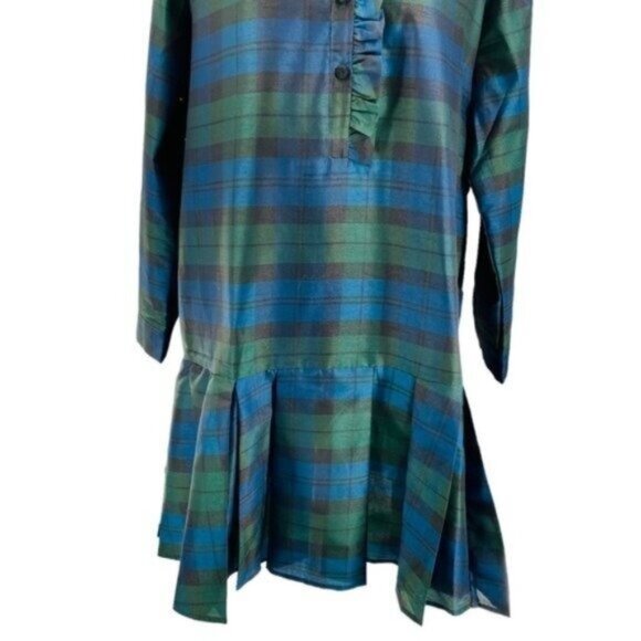Tuckernuck | NEW Blackwatch Tate Plaid Academia Long Sleeve Mini Dress Size XXXL - Picture 7 of 13
